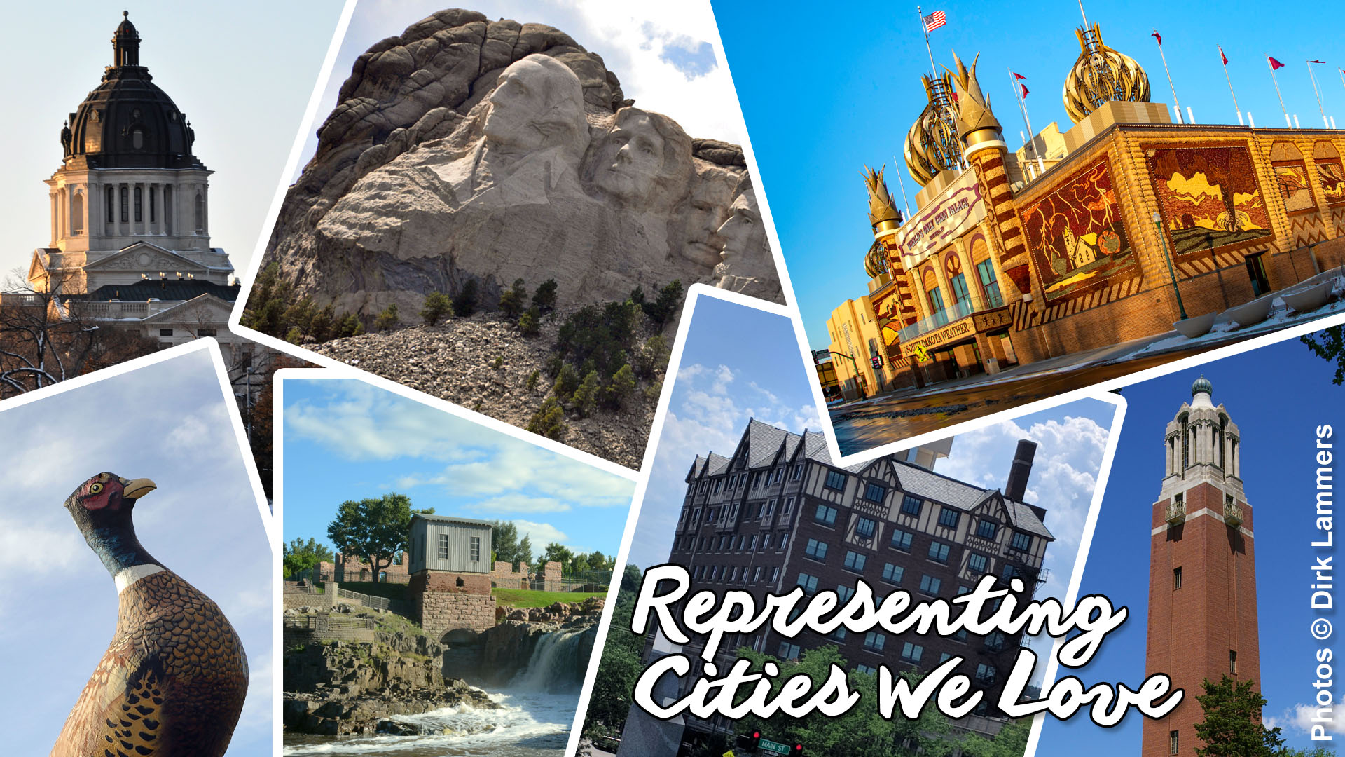 South Dakota cities collage