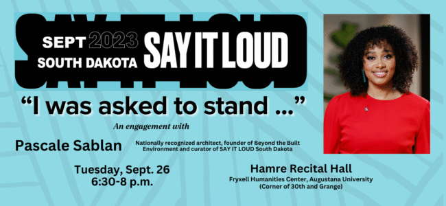 SAY IT LOUD lecture graphic