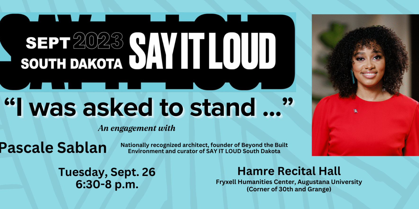 SAY IT LOUD lecture graphic